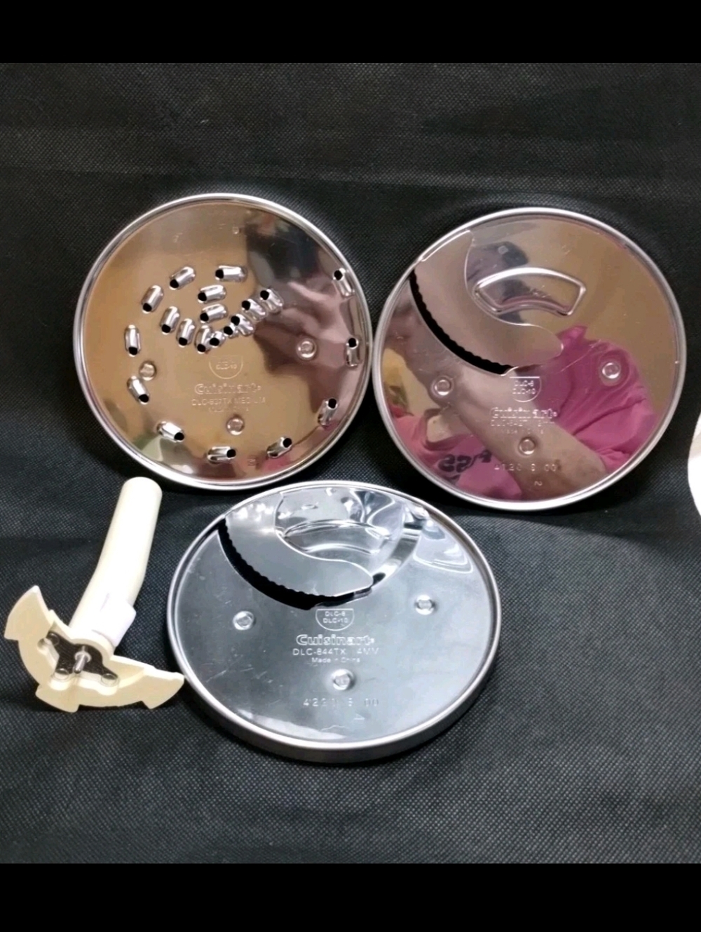 3 Cuisinart Blades & Stem / Please See Description